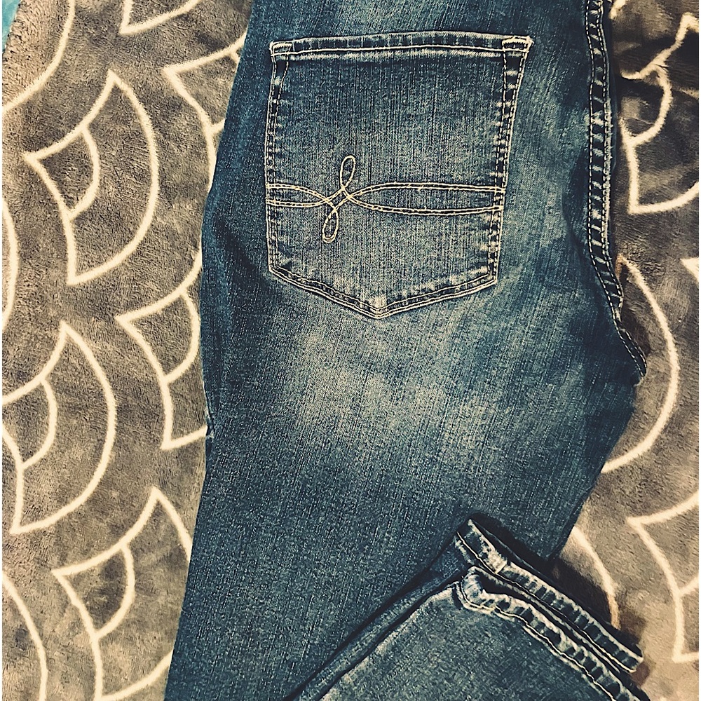 Levi Straiss "Denizen" Modern Skinny Stone Wash Dark Blue Premium Denim 27"x 30"